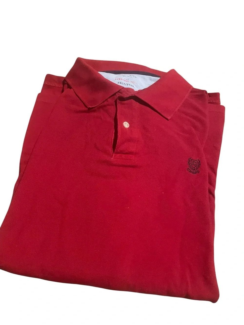 Chaps size 2XLT the everyday polo Red Polo Shirt - Classic Collared polo